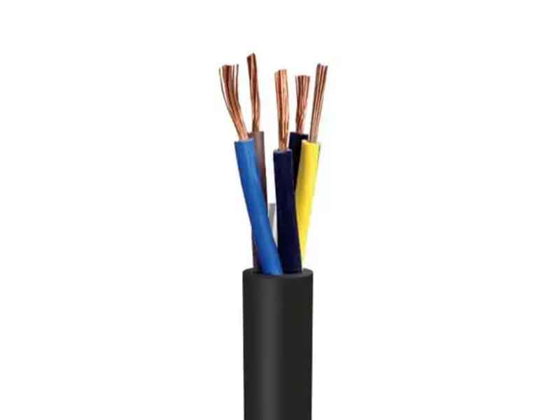 Flexible rubber cable for industrial equipment