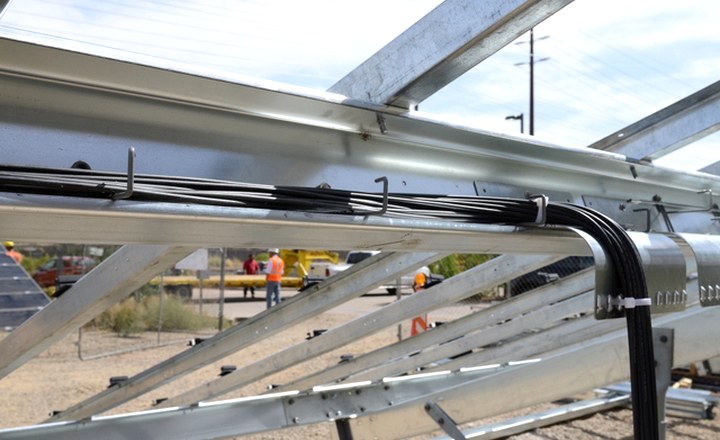 commercial and industrial PV project using solar power cables