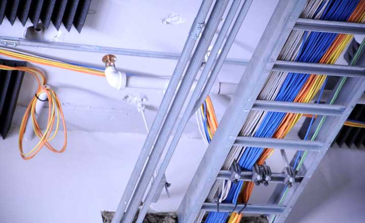 commercial and residential wiring projects with PVC cables